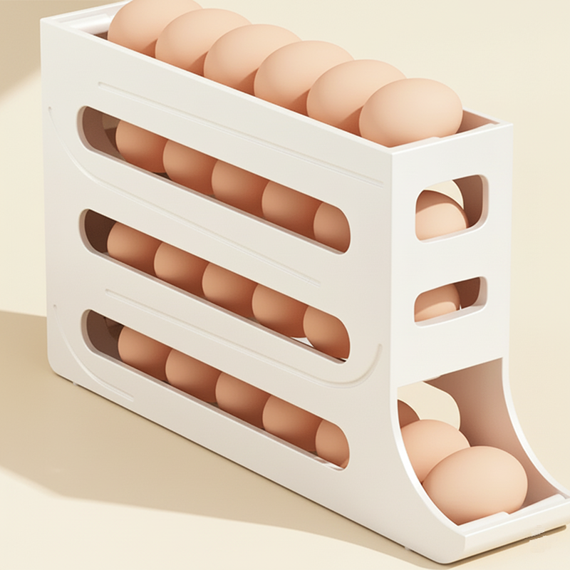 4-Tier Scrolling Egg Rack Holder